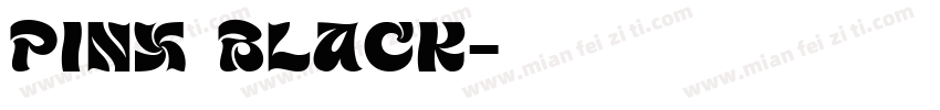 pinx Black字体转换